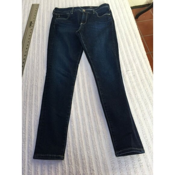 AG Adriano Goldschmied Women 28R The Legging Ankle Super Skinny Ankle Jeans Blue - Picture 1 of 9